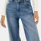 High Waist Wide Leg Jeans - DAVERRI FASHIONS