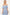 And The Why Off Shoulder Bubble Sleeve Dress White Blue M Mini Dresses