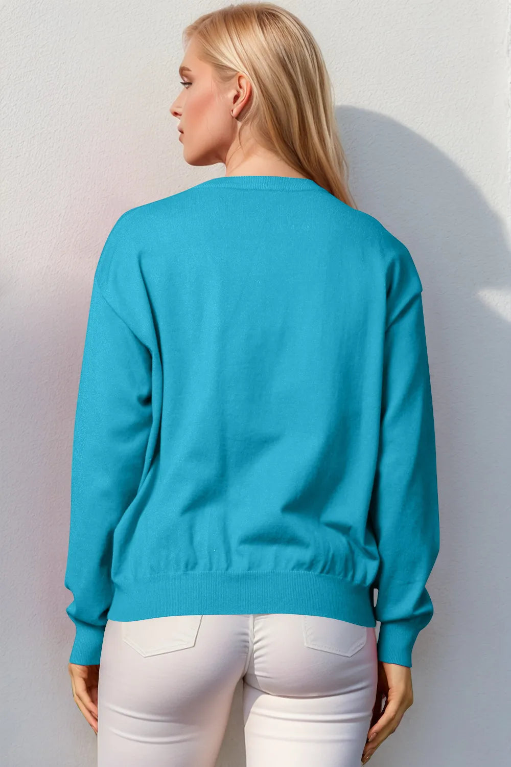Double Take Full Size Nutcracker Sequin Long Sleeve Sweater | Sweaters Daverri Fashions