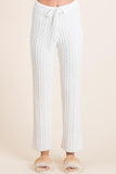BiBi Cable-Knit High Waist Sweater Pants - DAVERRI FASHIONS