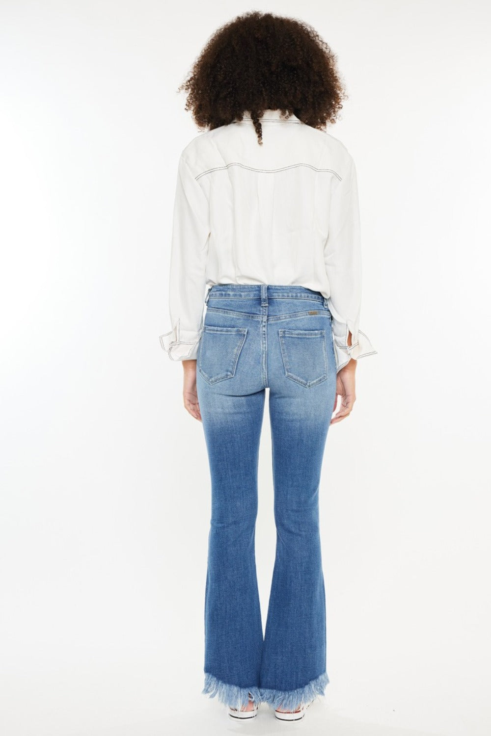 Kancan High Rise Frayed Hem Jeans Jeans