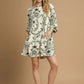 Umgee Boho Printed Balloon Sleeve Mini Dress Mini Dresses