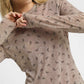 Umgee Bow Print Lightweight Knit Top