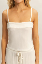 HYFVE Rib Knit Cami Top and Pants Set | Outfit Sets Daverri Fashions