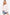 Ces Femme Striped Round Neck Drop Shoulder Sweatshirt Blush Pink Sweatshirts