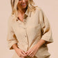 BiBi Crinkle Gauze Shirt and Short Set Outfit Sets