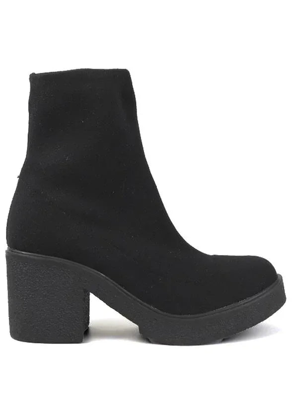 Chunky Platform Sock Bootie - DAVERRI FASHIONS