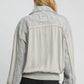 Umgee Two-Way Jacquard Zip-Up Jacket