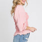 GeeGee Full Size Ruffled Smocked Frill Square Neck Top Plus Size Tops