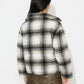 Plaid Zip Up Long Sleeve Jacket - DAVERRI FASHIONS