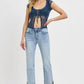 RISEN High Rise Straight Cuffed Relaxed Jeans Jeans