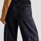 Raw Hem Wide Leg Jeans with Pockets - DAVERRI FASHIONS
