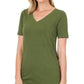 Cotton V-Neck Short Sleeve T-Shirt T-Shirts