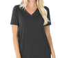 Cotton V-Neck Short Sleeve T-Shirt T-Shirts