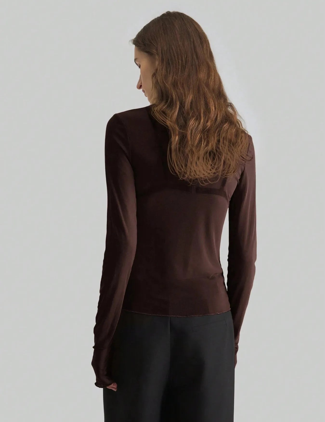 Turtleneck Long Sleeve Top | Tops Daverri Fashions
