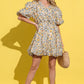 And The Why Full Size Floral Surplice Puff Sleeve Dress - DAVERRI FASHIONS