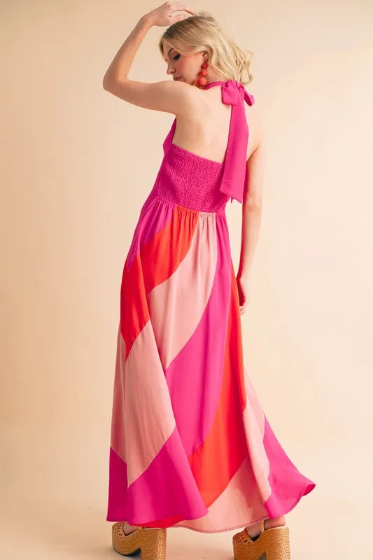 Aemi+Co Color Block Sleeveless Maxi Dress Maxi Dresses