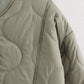 Quilted Button-Down Lightweight Jacket - DAVERRI FASHIONS