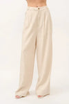 And The Why High-Rise Wide Leg Linen Blended Pants - DAVERRI FASHIONS