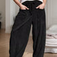 Daverri Fashions Casual Corduroy Wide Leg Pants with Pockets - DAVERRI FASHIONS