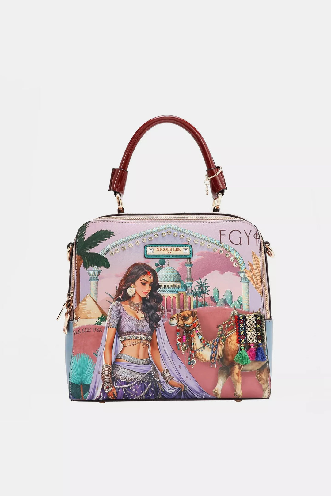 QUEEN CLEOPATRA One Size Nicole Lee USA Queen Cleopatra Handbag | Daverri Fashions
