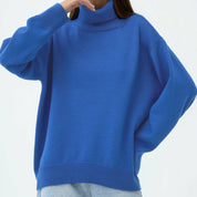 Turtle Neck Dropped Shoulder Sweater | Sweaters Daverri Fashions