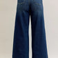 Judy Blue High Waist Palazzo Jeans with Front Patch Pockets - DAVERRI FASHIONS