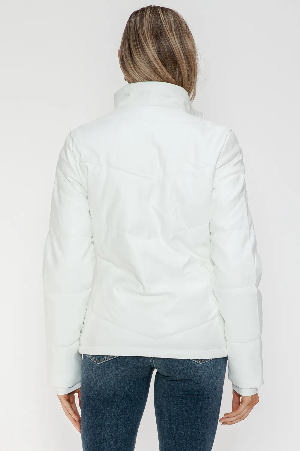 Snobbish Pocketed Zip Up Turtleneck Puffer Jacket Jackets