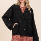 Mittoshop Double Breasted Long Sleeve Trench Coat Jacket - DAVERRI FASHIONS