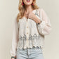 ADORA Button Down Embroidered Blouse Blouses