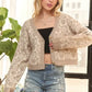 ADORA Button Down Crop Sweater Cardigan - DAVERRI FASHIONS