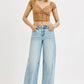 RISEN Full Size Mid Rise Fit Barrel Jeans Jeans