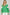 She + Sky Full Size Color Block Sleeve Johnny Collar French Terry Sweatshirt Plus Size Green Sweatshirts