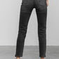 Mid Rise Ankle Black Straight Jeans Jeans