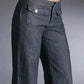 Full Size High-Waisted Wide-Leg Wash Jeans Plus Size - DAVERRI FASHIONS