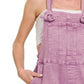 Zenana Washed Knot Strap Relaxed Fit Overalls Overalls