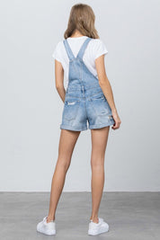 Insane Gene High Rise Denim Shortalls Shortalls