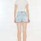 Kancan High Rise Repaired Mom Denim Shorts Denim Shorts