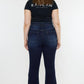 Plus High Rise Double Fray Hem Flare Jeans Jeans