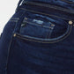Plus High Rise Double Fray Hem Flare Jeans Jeans