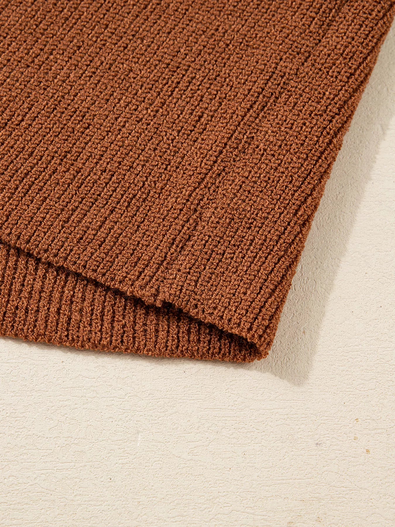 Contrast Knit V Neckline Cardigan | Cardigans Daverri Fashions