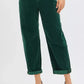 RISEN High Rise Crop Barrel Cordurory Pants - DAVERRI FASHIONS
