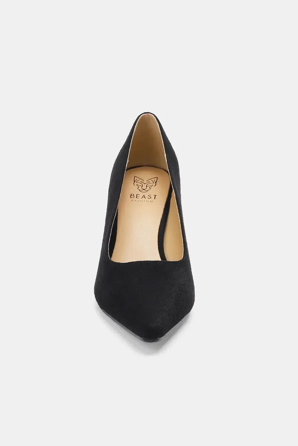 Beast Fashion Faux Suede Point Toe Pumps - DAVERRI FASHIONS