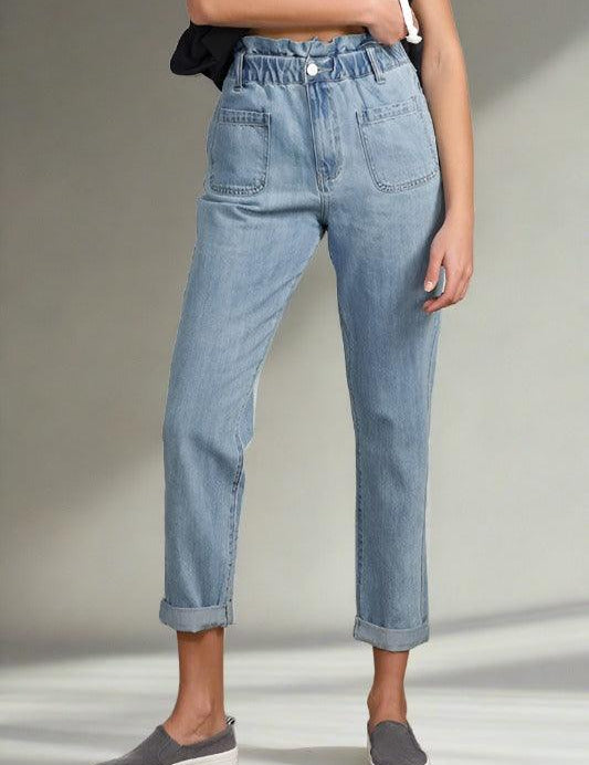 High Waist Relaxed Slouch Jeans LIGHT Jeans