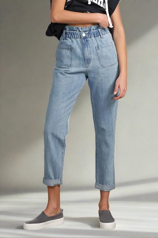 High Waist Relaxed Slouch Jeans LIGHT Jeans