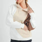 Aemi + Co Color Block Hoodie with Kangaroo Pocket - DAVERRI FASHIONS