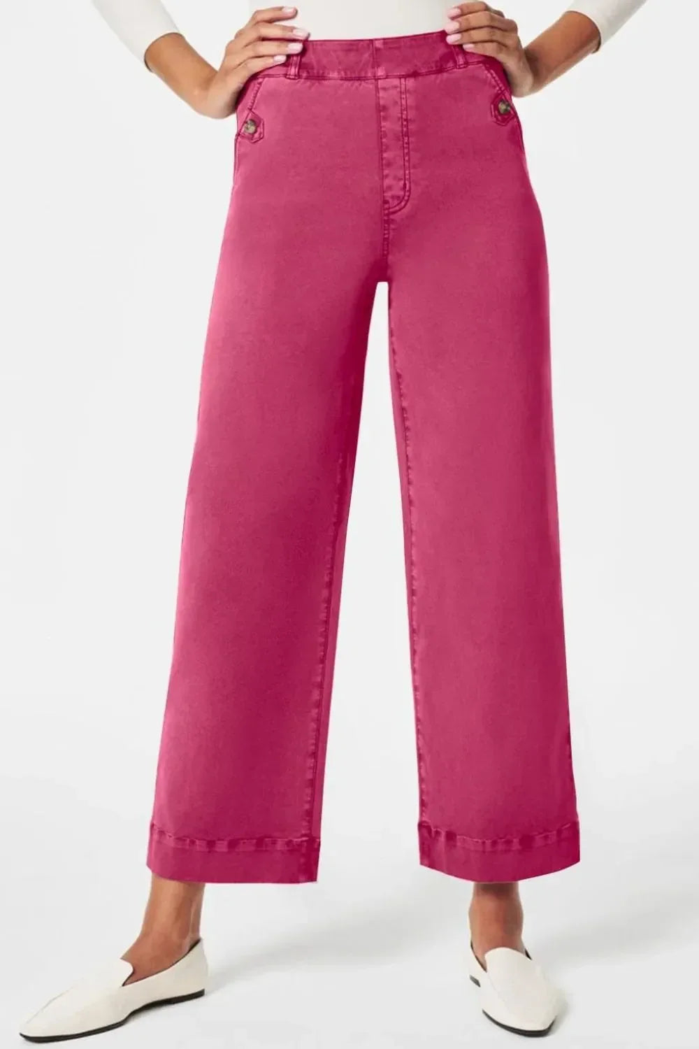 High Waist Jeans with Pockets - DAVERRI FASHIONS