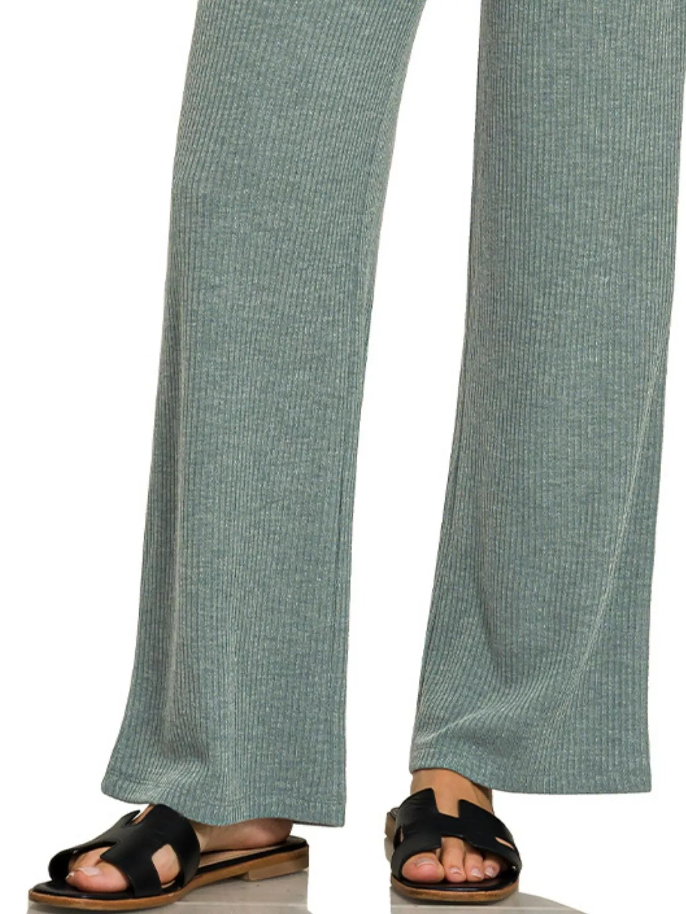 Ribbed Drawstring Lounge Pants Ash Jade | Loungewear Pants Daverri Fashions