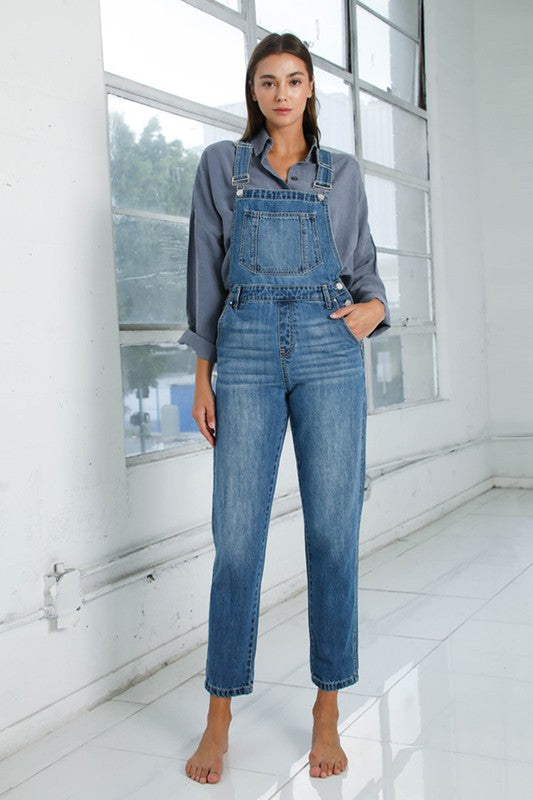 Mom Fit Denim Overalls MEDIUM Overalls