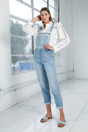 Mom Fit Denim Overalls Overalls